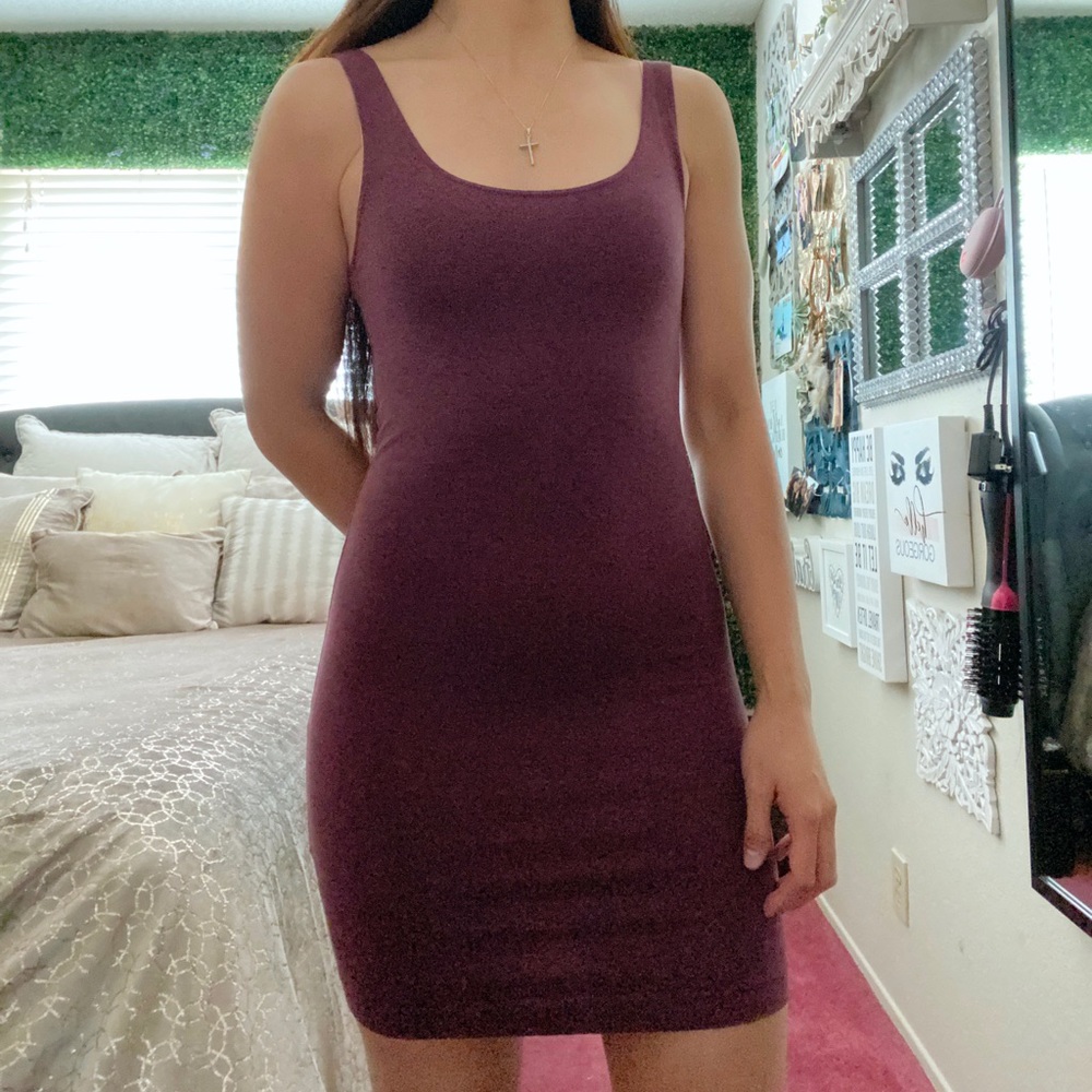 Maroon Tank Dress